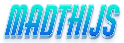 The official Madthijs.com logo